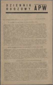 Dziennik Obozowy APW 1945.12.21, R. 2 nr 277