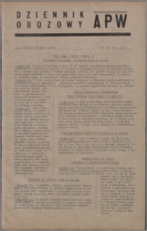 Dziennik Obozowy APW 1946.01.02, R. 3 nr 1