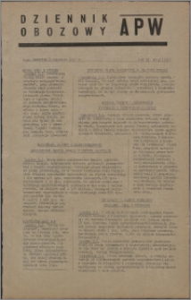 Dziennik Obozowy APW 1946.01.03, R. 3 nr 2