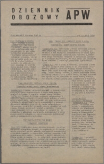 Dziennik Obozowy APW 1946.01.08, R. 3 nr 6
