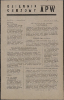 Dziennik Obozowy APW 1946.01.09, R. 3 nr 7