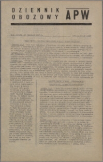 Dziennik Obozowy APW 1946.01.12, R. 3 nr 10