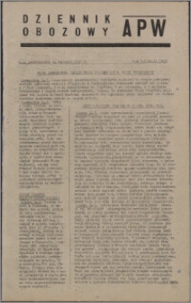 Dziennik Obozowy APW 1946.01.14, R. 3 nr 11