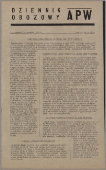 Dziennik Obozowy APW 1946.01.15, R. 3 nr 12