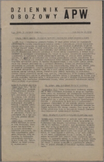 Dziennik Obozowy APW 1946.01.16, R. 3 nr 13