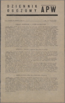 Dziennik Obozowy APW 1946.01.18, R. 3 nr 15