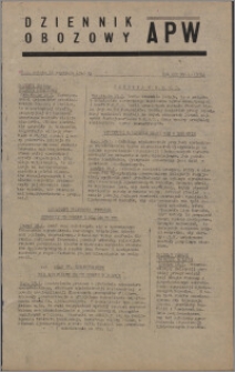 Dziennik Obozowy APW 1946.01.19, R. 3 nr 16