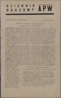 Dziennik Obozowy APW 1946.01.21, R. 3 nr 17