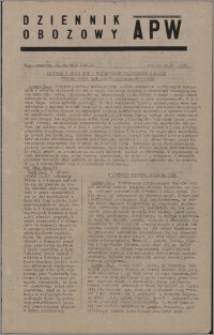 Dziennik Obozowy APW 1946.01.24, R. 3 nr 20