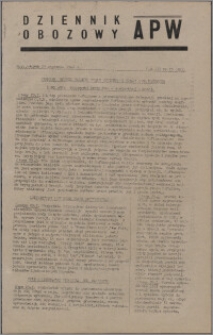 Dziennik Obozowy APW 1946.01.29, R. 3 nr 23
