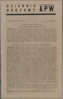 Dziennik Obozowy APW 1946.02.01, R. 3 nr 25