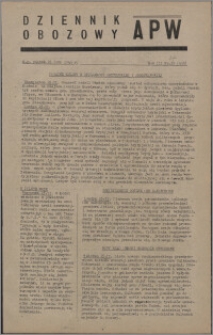 Dziennik Obozowy APW 1946.02.15, R. 3 nr 37