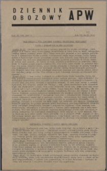 Dziennik Obozowy APW 1946.02.22, R. 3 nr 43
