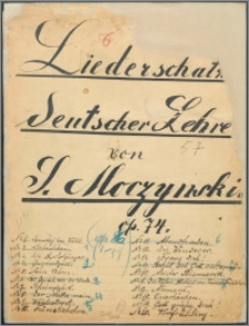 Liederschatz : deutscher lehre : op. 74