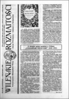 Wileńskie Rozmaitości 1996 nr 6 (38) listopad-grudzień