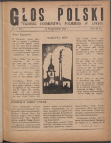 Głos Polski : tygodnik uchdźstwa polskiego w Afryce 1945, R. 1 nr 2