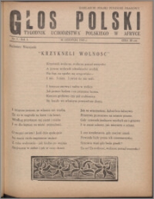 Głos Polski : tygodnik uchdźstwa polskiego w Afryce 1945, R. 1 nr 7