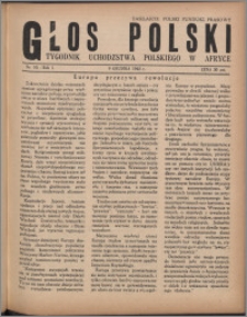 Głos Polski : tygodnik uchdźstwa polskiego w Afryce 1945, R. 1 nr 10