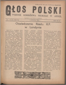 Głos Polski : tygodnik uchdźstwa polskiego w Afryce 1946, R. 2 nr 13 (26)