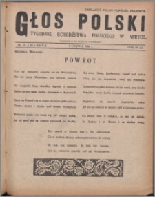 Głos Polski : tygodnik uchdźstwa polskiego w Afryce 1946, R. 2 nr 21 (34)