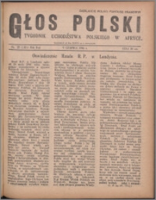 Głos Polski : tygodnik uchdźstwa polskiego w Afryce 1946, R. 2 nr 22 (35)