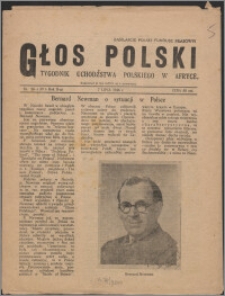 Głos Polski : tygodnik uchdźstwa polskiego w Afryce 1946, R. 2 nr 26 (39)
