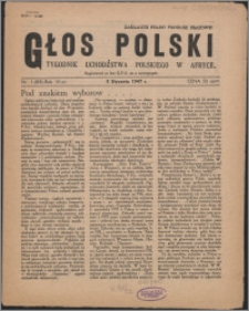 Głos Polski : tygodnik uchdźstwa polskiego w Afryce 1947, R. 3 nr 1 (64)