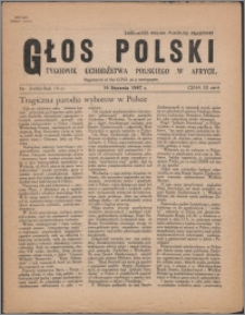 Głos Polski : tygodnik uchdźstwa polskiego w Afryce 1947, R. 3 nr 3 (66)