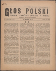 Głos Polski : tygodnik uchdźstwa polskiego w Afryce 1947, R. 3 nr 4 (67)