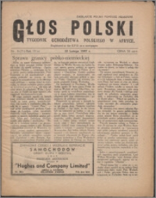 Głos Polski : tygodnik uchdźstwa polskiego w Afryce 1947, R. 3 nr 8 (71)