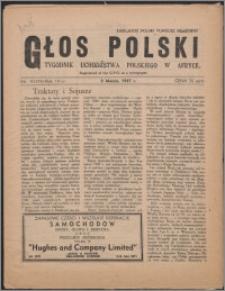 Głos Polski : tygodnik uchdźstwa polskiego w Afryce 1947, R. 3 nr 10 (73)