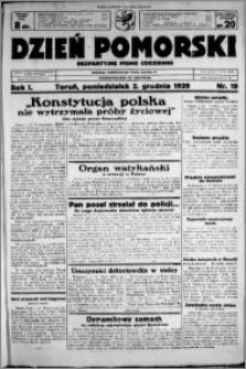 Dzień Pomorski, 1929.12.02, R. 1 nr 19