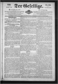 Der Gesellige : Graudenzer Zeitung 1890.07.04, Jg. 64, No. 153