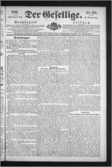 Der Gesellige : Graudenzer Zeitung 1890.07.10, Jg. 65, No. 158