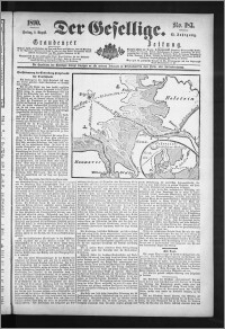 Der Gesellige : Graudenzer Zeitung 1890.08.08, Jg. 65, No. 183