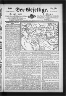 Der Gesellige : Graudenzer Zeitung 1890.09.09, Jg. 65, No. 210