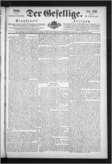 Der Gesellige : Graudenzer Zeitung 1890.09.16, Jg. 65, No. 216