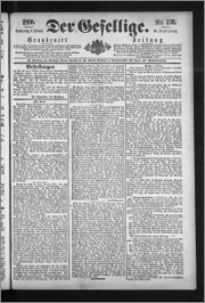 Der Gesellige : Graudenzer Zeitung 1890.10.09, Jg. 65, No. 236