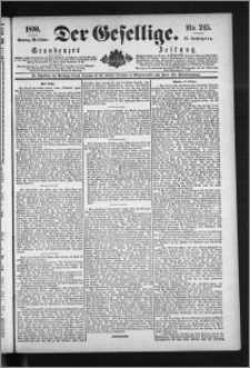 Der Gesellige : Graudenzer Zeitung 1890.10.19, Jg. 65, No. 245