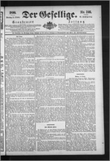 Der Gesellige : Graudenzer Zeitung 1890.10.21, Jg. 65, No. 246