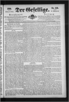 Der Gesellige : Graudenzer Zeitung 1890.10.24, Jg. 65, No. 249