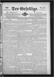 Der Gesellige : Graudenzer Zeitung 1890.11.18, Jg. 65, No. 270