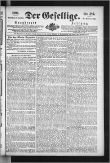 Der Gesellige : Graudenzer Zeitung 1890.12.06, Jg. 65, No. 286