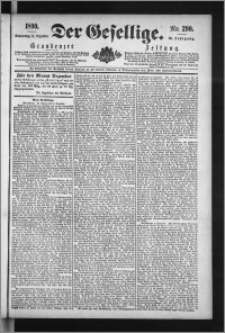 Der Gesellige : Graudenzer Zeitung 1890.12.11, Jg. 65, No. 290