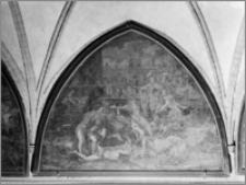 Pelplin. Bazylika katedralna Wniebowzięcia NMP. Krużganek południowy. Obraz „Prześladowanie chrześcijan przez Nerona” (lub „Męczennicy na arenie”)