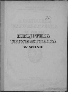 Bibljoteka Uniwersytecka w Wilnie do roku 1832-go