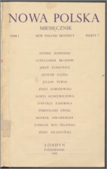 Nowa Polska = New Poland Monthly 1942, T. 1 z. 7
