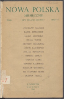 Nowa Polska = New Poland Monthly 1942, T. 1 z. 9