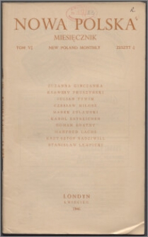 Nowa Polska = New Poland Monthly 1946, T. 6 z. 4