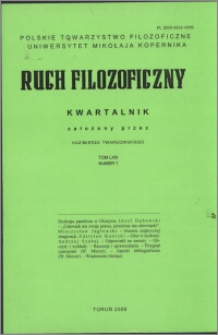 Ruch Filozoficzny. T. 63, nr 1